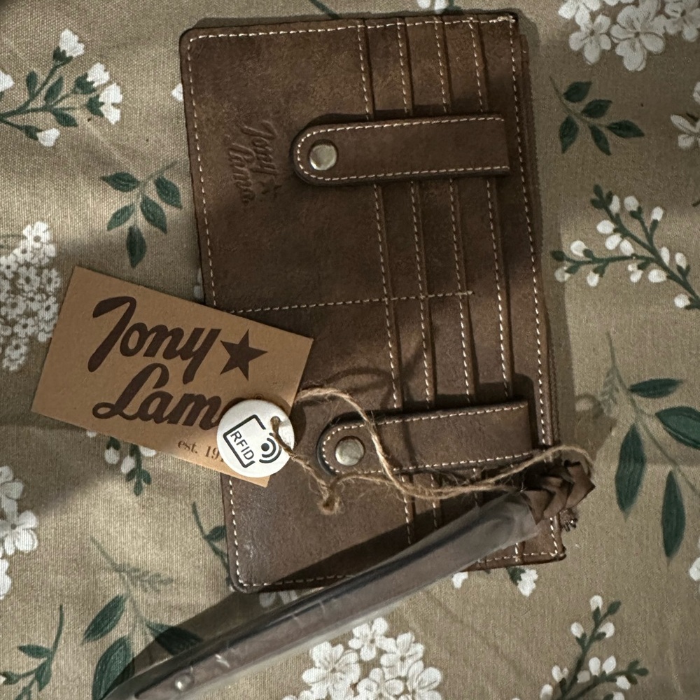 Tony Lama Dark Brown Leather Wallet